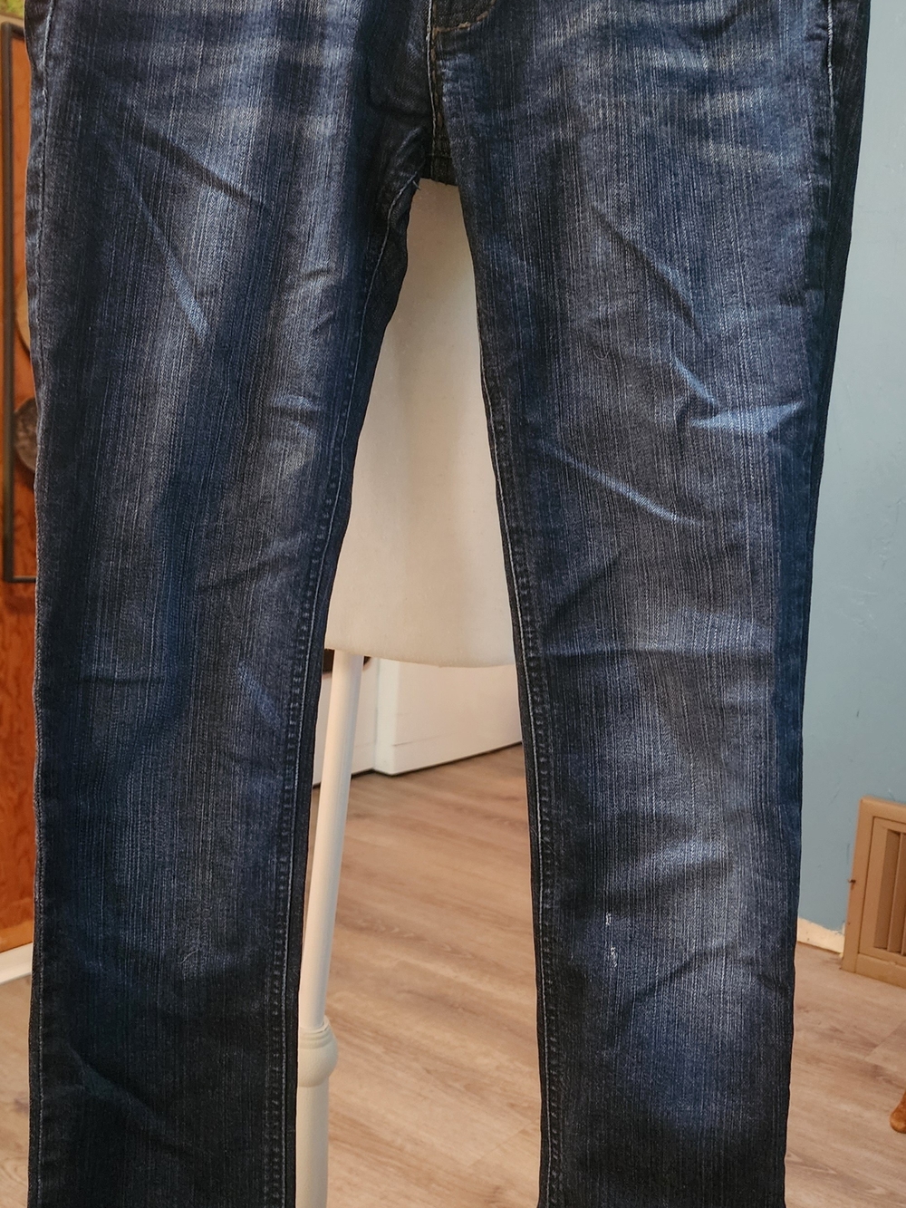 Fifth Culture Dark Blue Washed Straight-Leg Jeans Sz 11